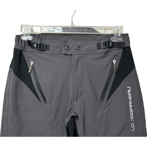 Louis Gatineau Cyclist Shorts Mens Gray Zipper Pocket Belted High Rise Shorts. - Picture 3 of 12